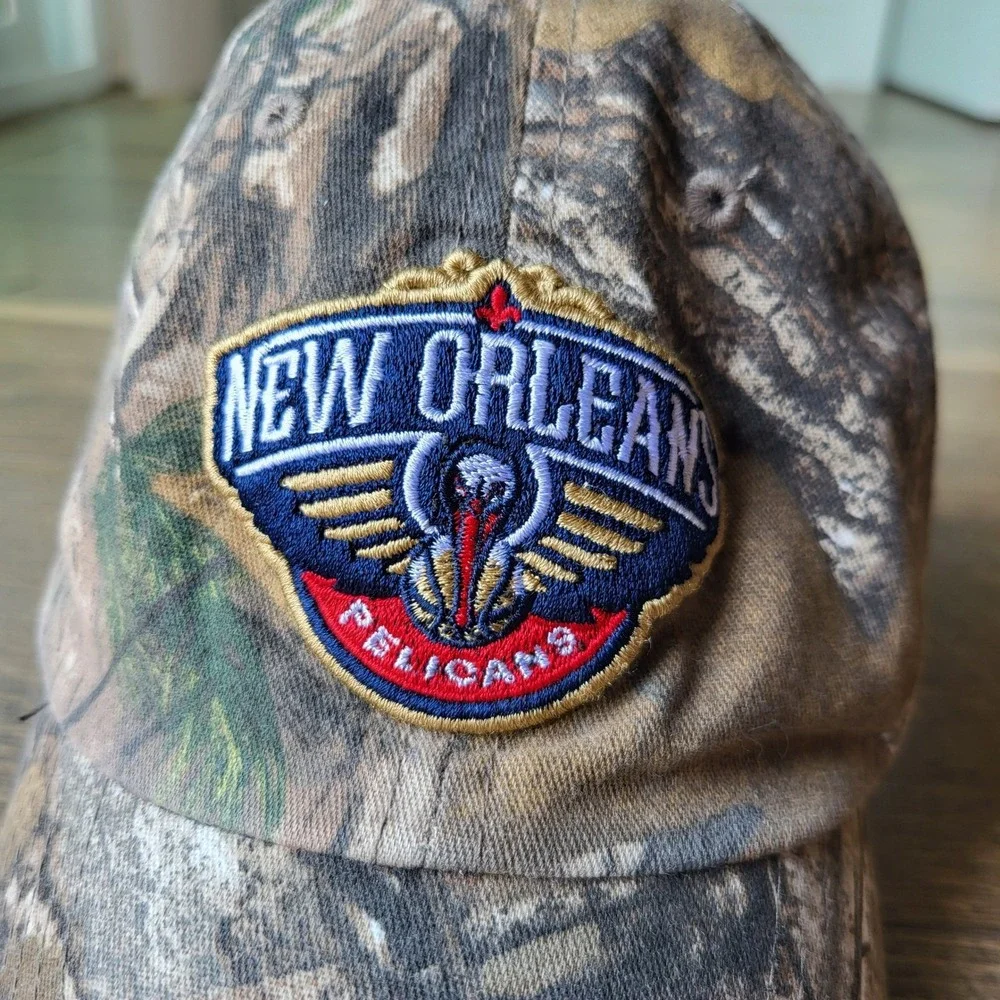 OTS New Orleans Pelicans NBA Camo Hat Adjustable Strapback Camouflage Cap OSFA